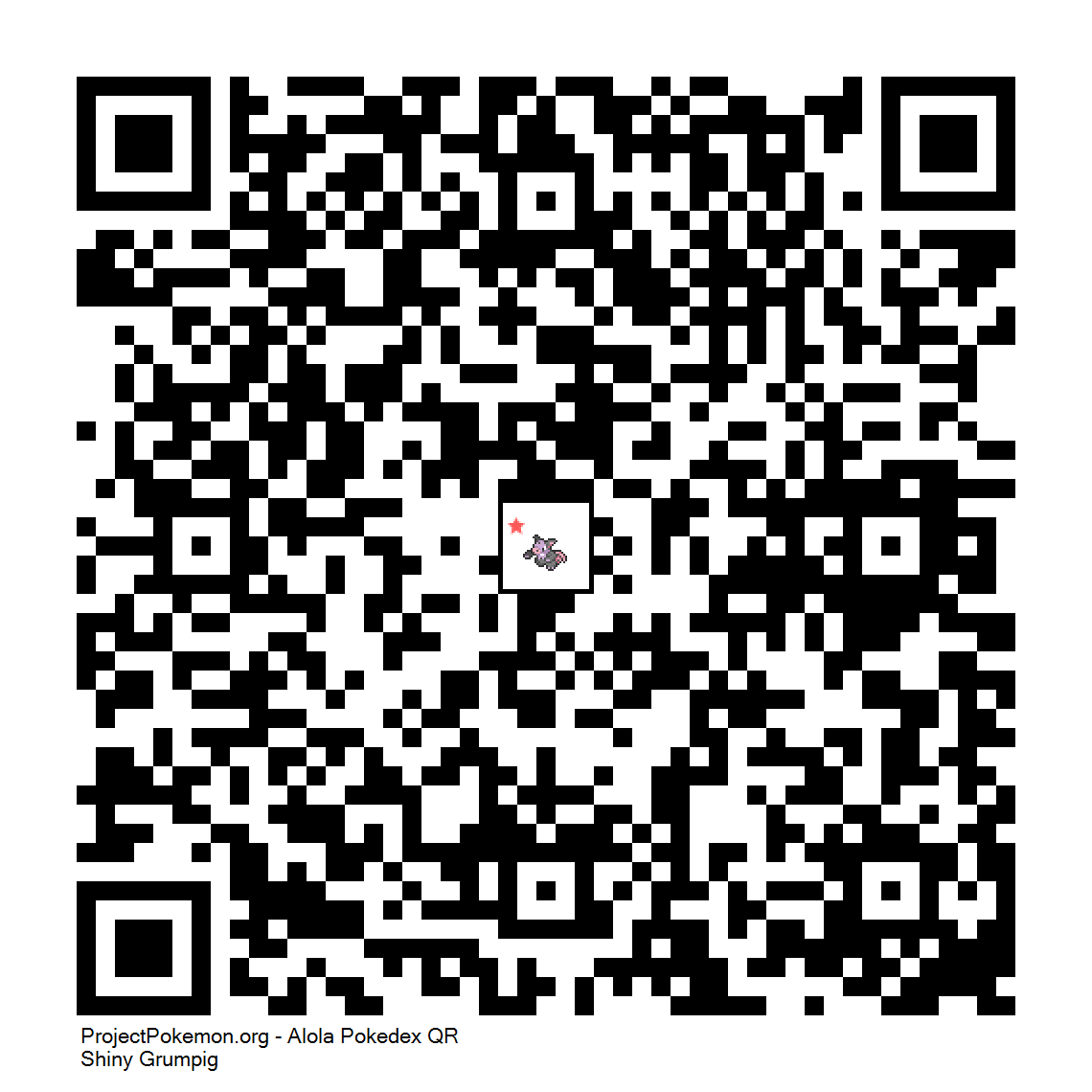Cdigo QR de Grumpig variocolor